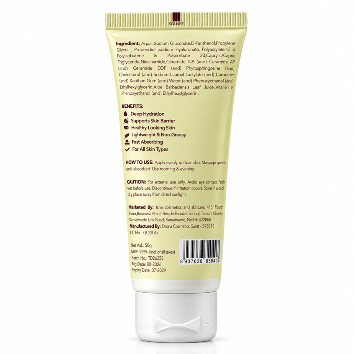 ceramide complex gel moisturizer