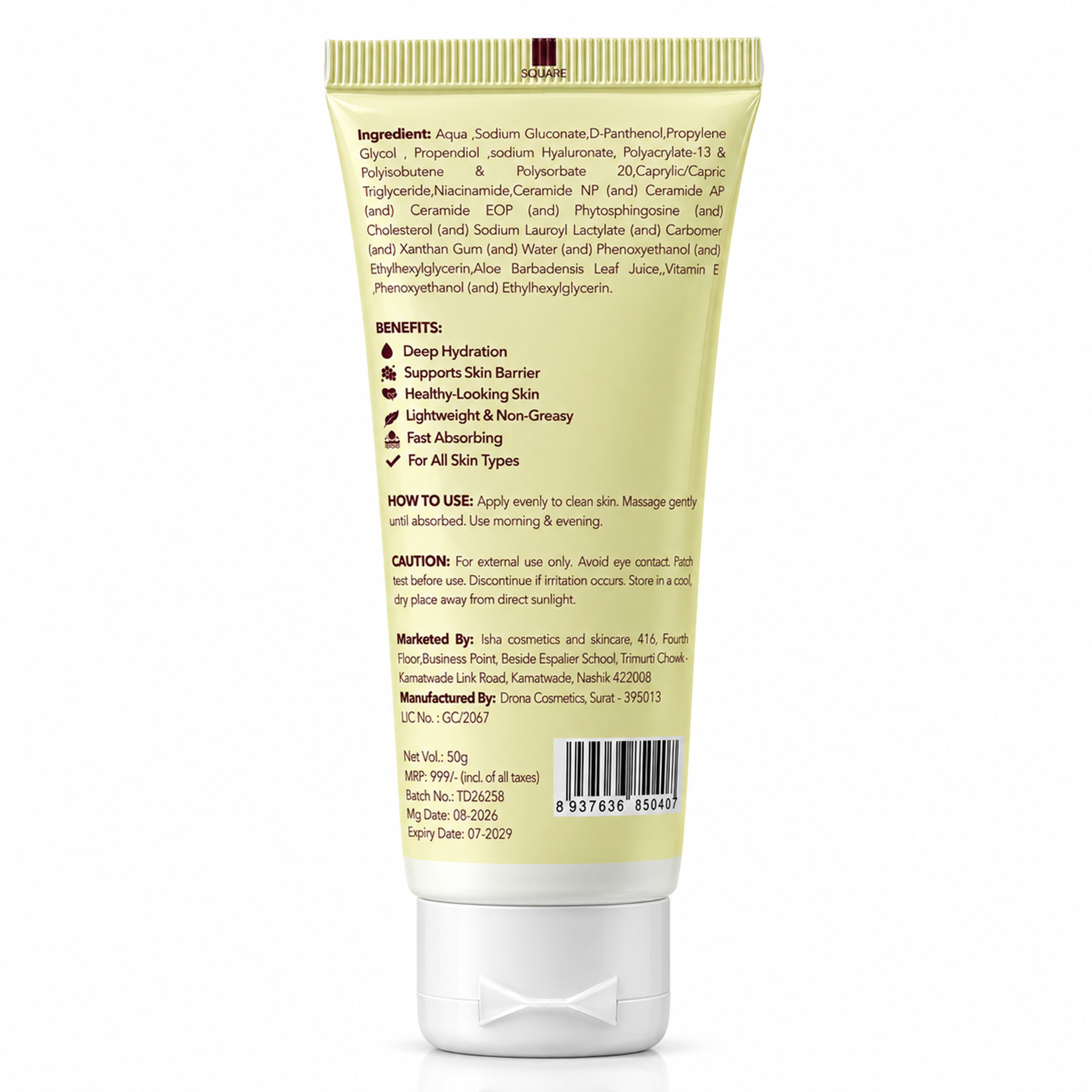 ceramide complex gel moisturizer