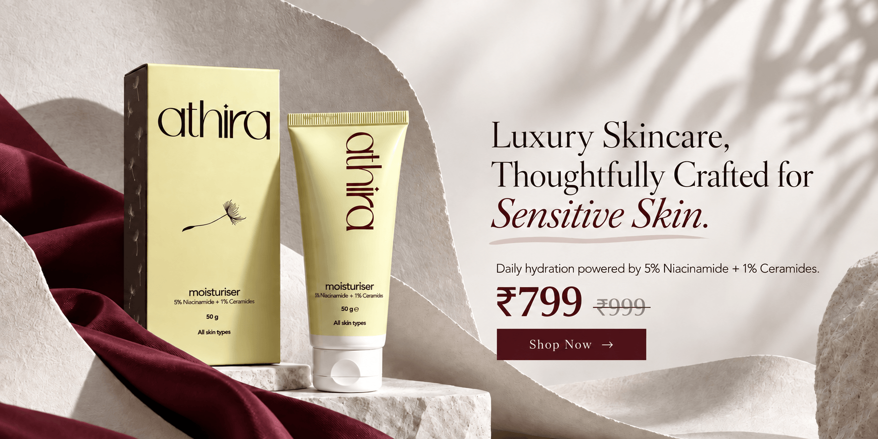 luxury skincare athiraskin bannerdesktop